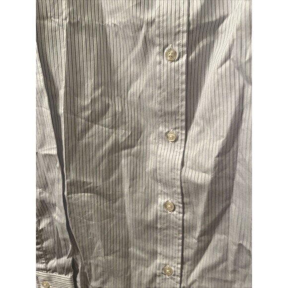 Men's Stripe Button Front Shirt Long Sleeve Size XL Multi-Color - Picture 4 of 15